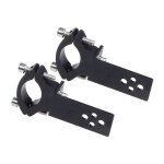 Cyslmuk - lot de 2 colliers de serrage pour tube de fourche de moto - installation horizontale / verticale ...