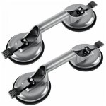 Cyslmuk - 2 x ventouse double 100kg, aluminium ventouse de manutention 120mm ventouses de vitrier