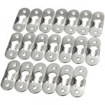 Cyslmuk - 50 pi�ces trou de serrure en m�tal attache invisible cintres de trou serrure metal peinture ...