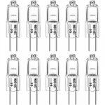 Cyslmuk - ampoules halog�nes g4 20w 12v t3 jc type 2 broches de remplacement de la base pour le paysage ...