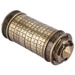 Da vinci code cryptex lettre mot de passe serrure anneau titulaire cadeaux avec exquis coffret cadeau ...