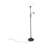 Dallas - lampadaire avec lampe de lecture - 1 lumière - h 1850 mm - brun rouille - rustique - éclairage ... Dallas - lampadaire avec lampe de lecture - 1 lumière - h 1850 mm - brun rouille - rustique - éclairage ...