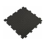 Artplast - dalle de sol pvc clipsable 50x50 cm sol antid�rapant - rev�tement de sol noir garage, atelier ...
