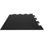 Dalle puzzle pour sol sportif - 106x106cm - 10mm - noir - pi�ce d'angle