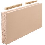 Dalle r�fractaire double rainure 600 x 124 x 60 mm