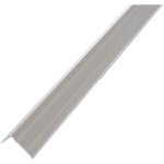Profil� de nez de marche autocollant - 200cm x 25mm x 10mm argent�