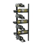 Casier � vin m�tal noir coin mural 2 pi�ces etag�re d'angle casier � bouteilles 96326 porte - bouteilles ...