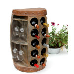 Dandibo - casier  vin baril de vin 1547 table d'appoint armoire baril en bois 65 cm bar  vin