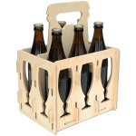 Dandibo - porte - bire en bois 6 bouteilles porte - bouteilles 96141 panier  bouteilles sac  main ...