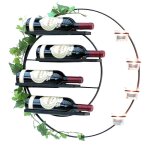 Casier à vin pour 4 bouteilles et bougies chauffe - plat métal 55 cm mur noir vivace 96214 rond casier ... Casier à vin pour 4 bouteilles et bougies chauffe - plat métal 55 cm mur noir vivace 96214 rond casier ...