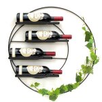 Casier à vin mural en métal 55 cm noir largo rond casier à bouteilles 96213 porte - bouteilles montage ... Casier à vin mural en métal 55 cm noir largo rond casier à bouteilles 96213 porte - bouteilles montage ...