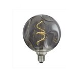 Creative cables - daylight italy led bulb vintage globo d. 140 bumped e27 5w 2000k irregular glass smoke ...