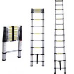 Dayplus - 12. 5ft �chelle clout�e de conducteur multifonction de conducteur t�lescopique en aluminium ...