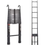 Dayplus - alu �chelle t�lescopique multi - usage �chelle de poteau �chelle escamotable + crochet, 6. ...