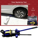 Dayplus - chariot de levage de voiture hydraulique � plancher lourd auto lift mini low profile