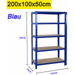 Rayonnages lourds, rayonnages de stockage, rayonnages de sous - sol, m�tal 5 �tag�res en bois mdf chargeable ...