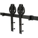 Jeobest - ferrure porte coulissante systme de porte coulissante voie de roulement 200cm