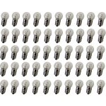 Dc 50 pcs e10 2. 5v 0, 3 a blanc chaud ampoule ampoules miniature culot � vis