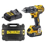 Dcd 791 p1 perceuse - visseuse sans fil 18 v 70 nm brushless + 1x batterie 5, 0 ah + chargeur + tstak ...