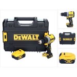 Dcd 805 nt perceuse - visseuse � percussion sans fil 18 v 90 nm brushless + 1x batterie 5, 0 ah + tstak ...