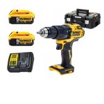 Dcd709p2t - qw perceuse � percussion sans fil xr 18v 65nm 2 vitesses - 2 x 5. 0 ah batterie, chargeur ...