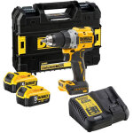 Dcd800p2t perceuse visseuse 18v xr 90 nm + 2 x 5, 0ah batteries + chargeur + coffret t - stak - dewalt ...