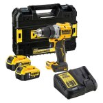 Dcd800p2t perceuse visseuse 18v xr 90 nm + 2 x 5, 0ah batteries + chargeur + coffret t - stak - dewalt ...