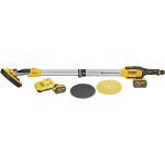 Dce800t2 - qw ponceuse  bras murale 225 mm xr 18v brushless wireless tool control - 2x6. 0ah batterie ...