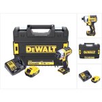 Dcf 887 visseuse � chocs sans fil 18 v brushless avec mandrin de 1 / 4' + bo�tier tstak + 1x batterie ...