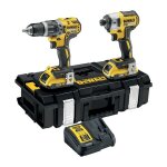 Dewalt - dck266d2 - qw pack perceuse  percussion dcd796 et visseuse  chocs dcf887 18v (2x2, 0 ah)