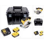 Dewalt dcs 391 m2 scie circulaire sans fil 18v 165 mm + 2x batterie 4, 0ah + chargeur + lame + tstak