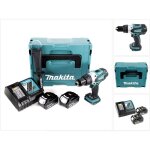 Ddf 458 rtj perceuse visseuse sans fil 91 nm, 18v + 2x batteries bl1850 b 5, 0 ah + chargeur dc18rc + ...