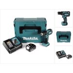 Ddf 459 rm1j 18 v li - ion perceuse visseuse sans fil + coffret makpac + 1 x batterie 4, 0 ah + chargeur ...