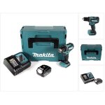 Ddf 485 rg1j 18 v li - ion perceuse visseuse sans fil brushless 13 mm + coffret makpac + 1 x batterie ...