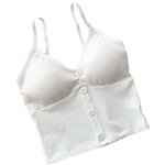 D�bardeur femme dos nu bretelles fines d�collet� v confortable respirant sans armatures pour sport quotidien ...