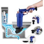D�boucheur de toilette � air comprim�, d�boucheur de toilettes avec 4 ventouses, d�bouche canalisation ...