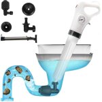 D�boucheur de toilettes, nettoyeur de vidange, puissant pulv�risateur de vidange d'air �lectrique, pompe ...