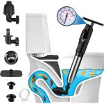 D�boucheur wc � air comprim� avec 4 diff�rentes ventouses et barom�tre, deboucheur canalisation pompe, ...