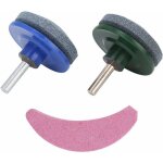 Debuns - 3 pi�ces aiguiseur de lame tondeuse � gazon outil de meulage aff�teur de lame avec mat�riau ...