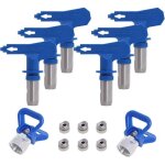 Debuns - buse airless pulv�risation r�versible, 2x buse si�ge garde, accessoires buse airless pour pistolet ...