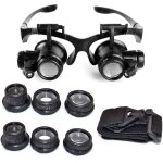 Debuns - vente chaude - loupe serre t�te loupe frontale lunettes grossissantes allumage led grossissements ...