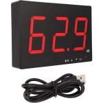 Debuns - d�cibelm�tre mural avec �cran d'affichage lcd de 9, 6 pouces, sonom�tre de 30 � 130 db pour ...