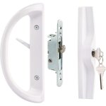 Debuns - fen�tre coulissante en aluminium avec serrure � poign�e coulissante, de