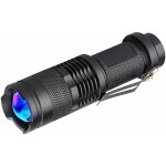Debuns - lampe torche uv 365nm lampe de poche ultraviolette led lumi�re noire zoomable pour d�tecteur ...