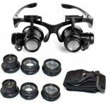 Debuns - loupe serre t�te loupe frontale lunettes grossissantes allumage led grossissements de 10x, 15x, ...