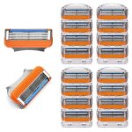 Debuns - pack de 16 rasoirs pour homme avec lame compatible fusion 5, de