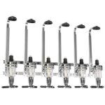 Debuns - porte - bouteille distributeur de boisson alcool vin mural bar pro acier pour 6 bouteilles, ...