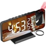 Debuns - reveil projecteur avec radio, horloge num�rique, radio reveil usb avec double alarme et �cran ...