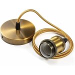 Debuns - suspension luminaire en m�tal suspension de lampe douilles de lampe e27 avec c�ble, douille ...