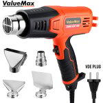 D�capeur thermique 2000w, pistolet � air chaud � chauffage rapide double contr�le de temp�rature avec ...
